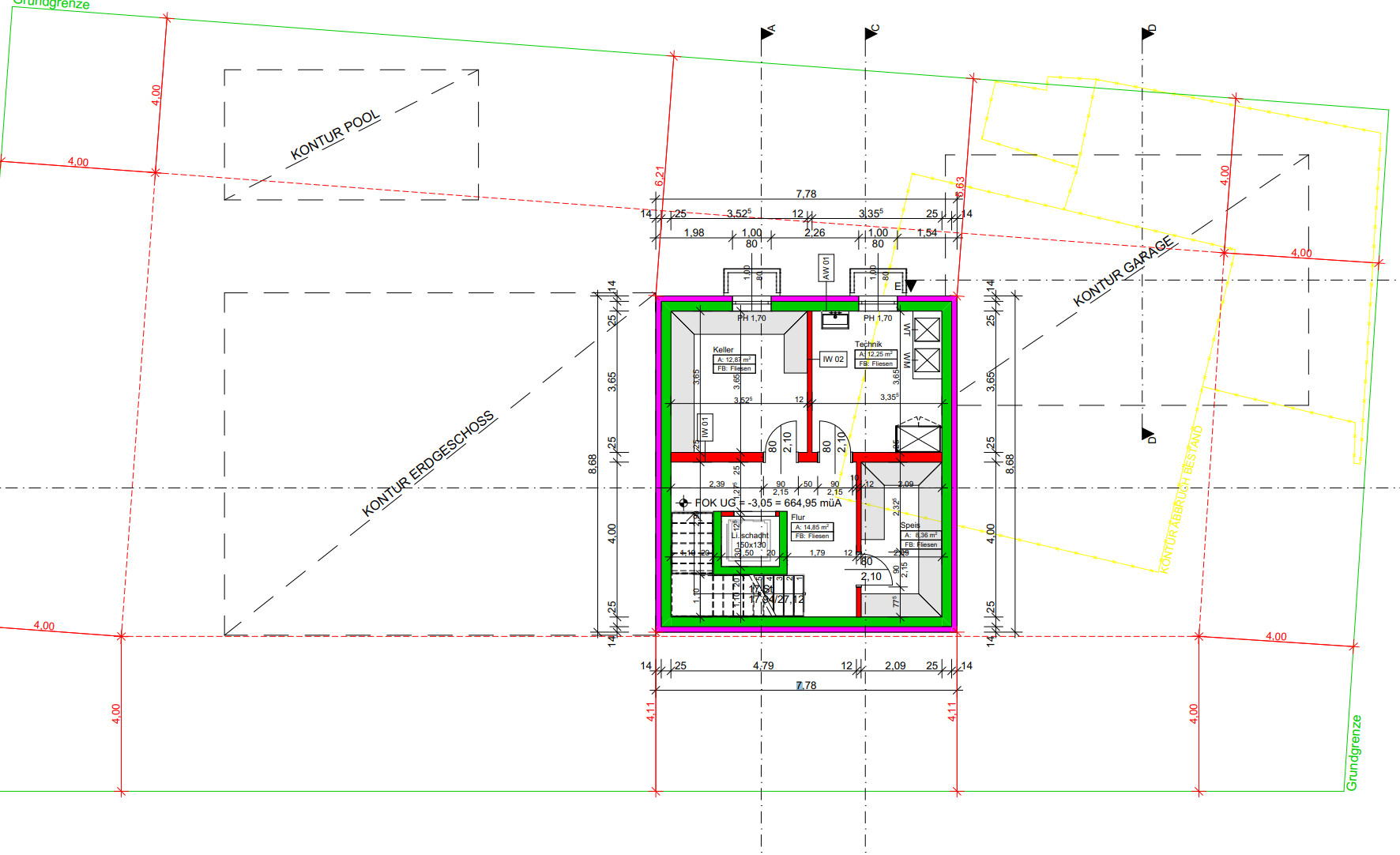 Grundriss Untergeschoss