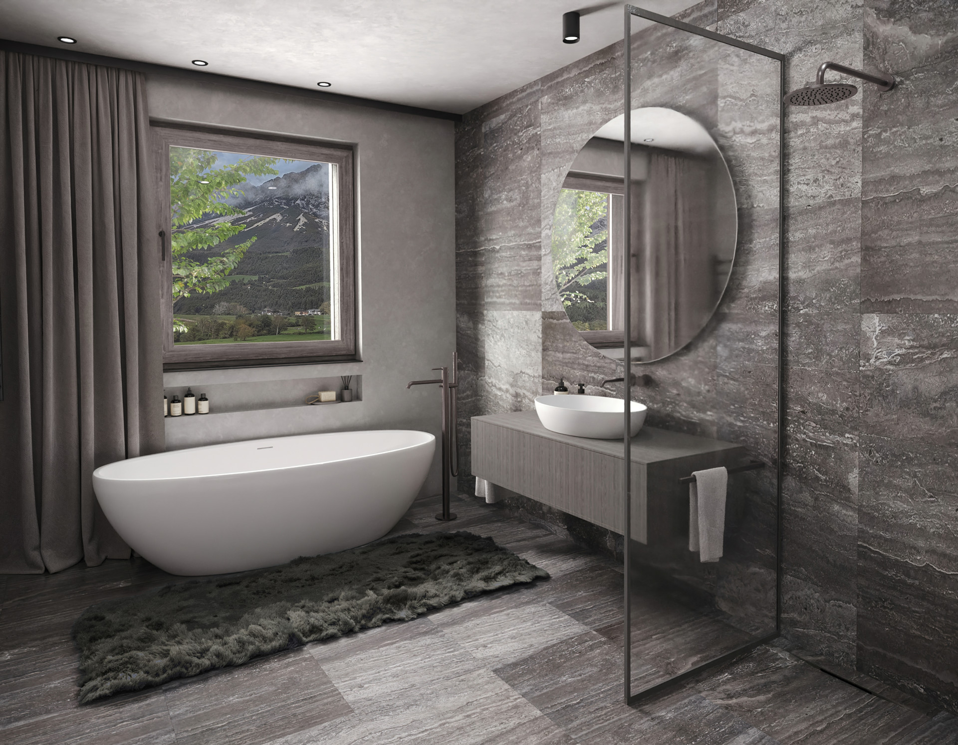 VISUALISIERUNG WOHNBEREICH BADEZIMMER